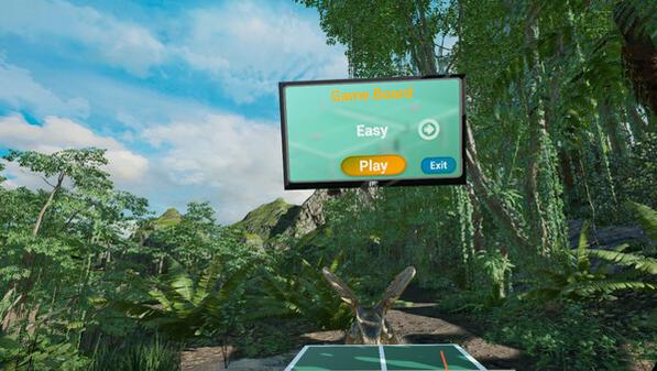 VR恐龙乒乓 (VR Dinosaur Pingpong）