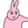 粉红毛兔兔