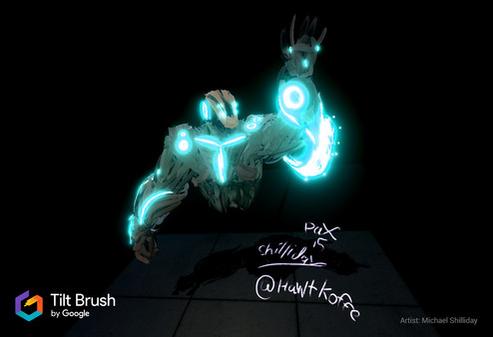 倾斜的刷子 VR (Tilt Brush)