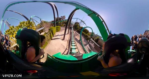 【360° VR】超级过山车 - 准备好降落吧
