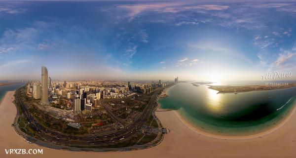 【360° VR】阿联酋(阿拉伯联合酋长国)。4k航拍视频