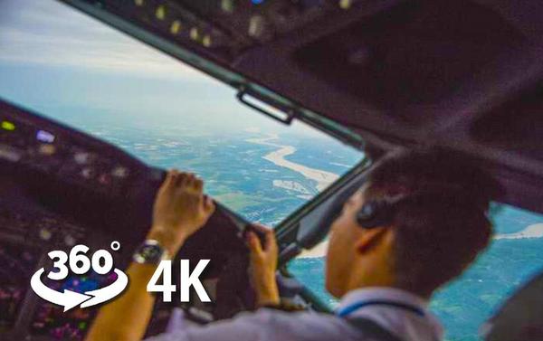 【360° VR】飞机降落时，机组在干什么-空客A350