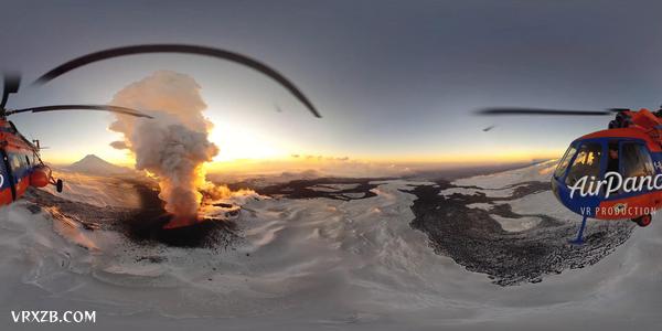 【360° VR】飞跃爆发火山