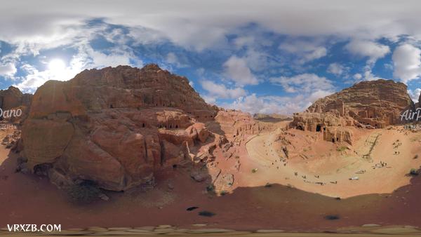 【360° VR】佩特拉古城，约旦。 8K空中360视频。虚拟旅行